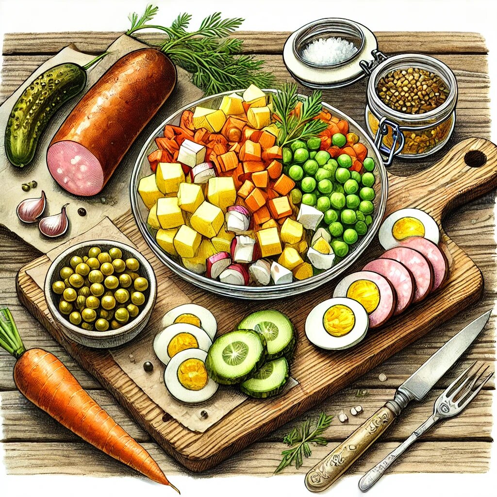 Выбирайте качественные и свежие продукты для салата Оливье