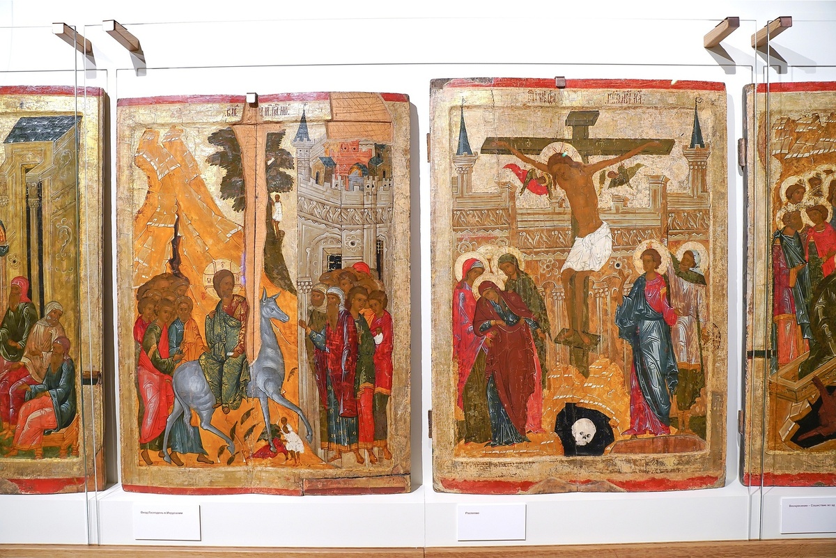    Редчайшие иконы можно увидеть в обновленном пространстве Поганкиных палат Псковского музея-заповедника. Они датируются XIV-XVII веками./vk.com/ Псковский музей-заповедник