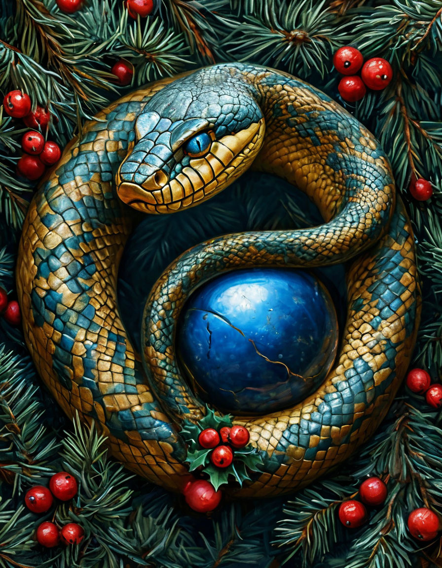 Венок - как символ бесконечной жизни - или Уроборос от растений. Такая вот затейливая игра слов и символика! 