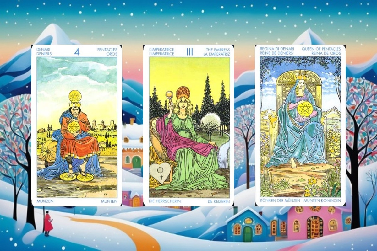 4 Пентаклей, Императрица, Королева Пентаклей.