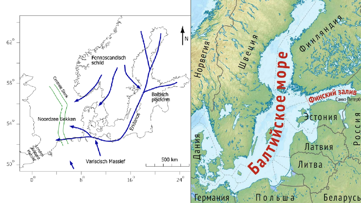 Карту, где показано течение доисторической реки Эридан в наложении на современные очертания, удалось найти только на нидерландском языке