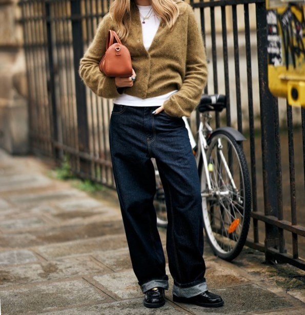 Джинсы с отворотами самый сильный тренд 2024/2025 года