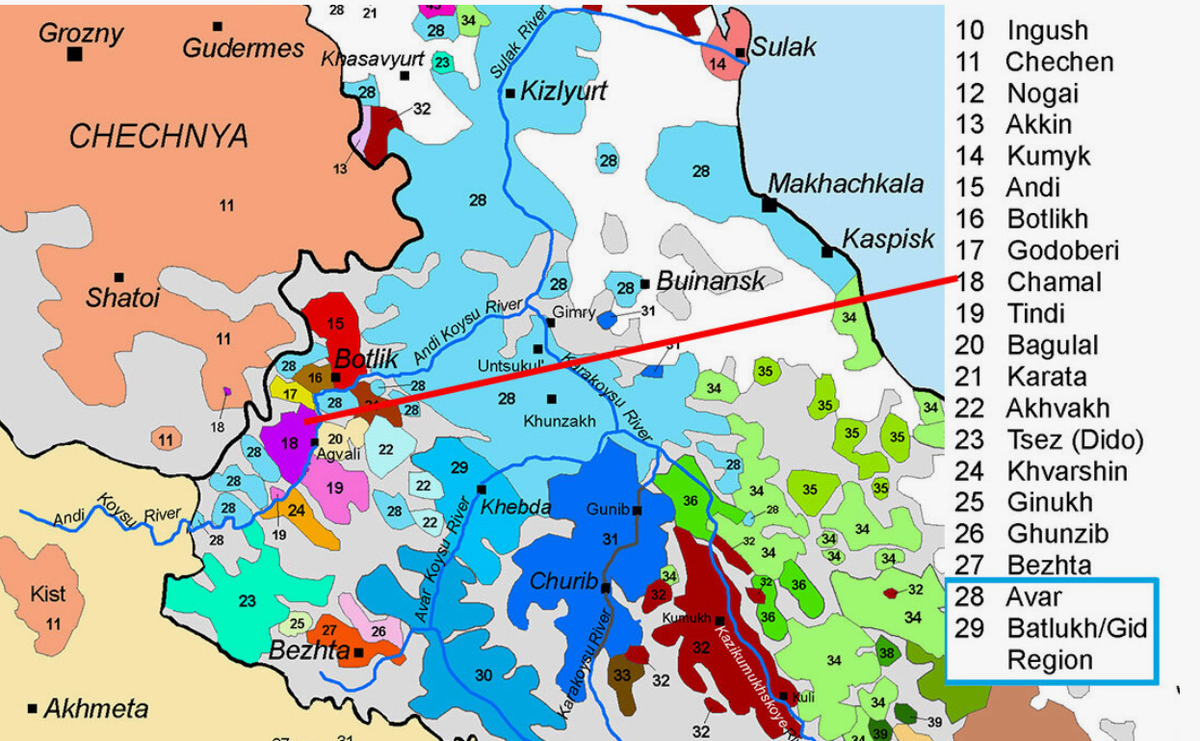 Малая родина чамалалов в Дагестане