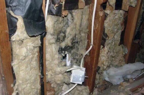 Минеральная вата внутри стен
