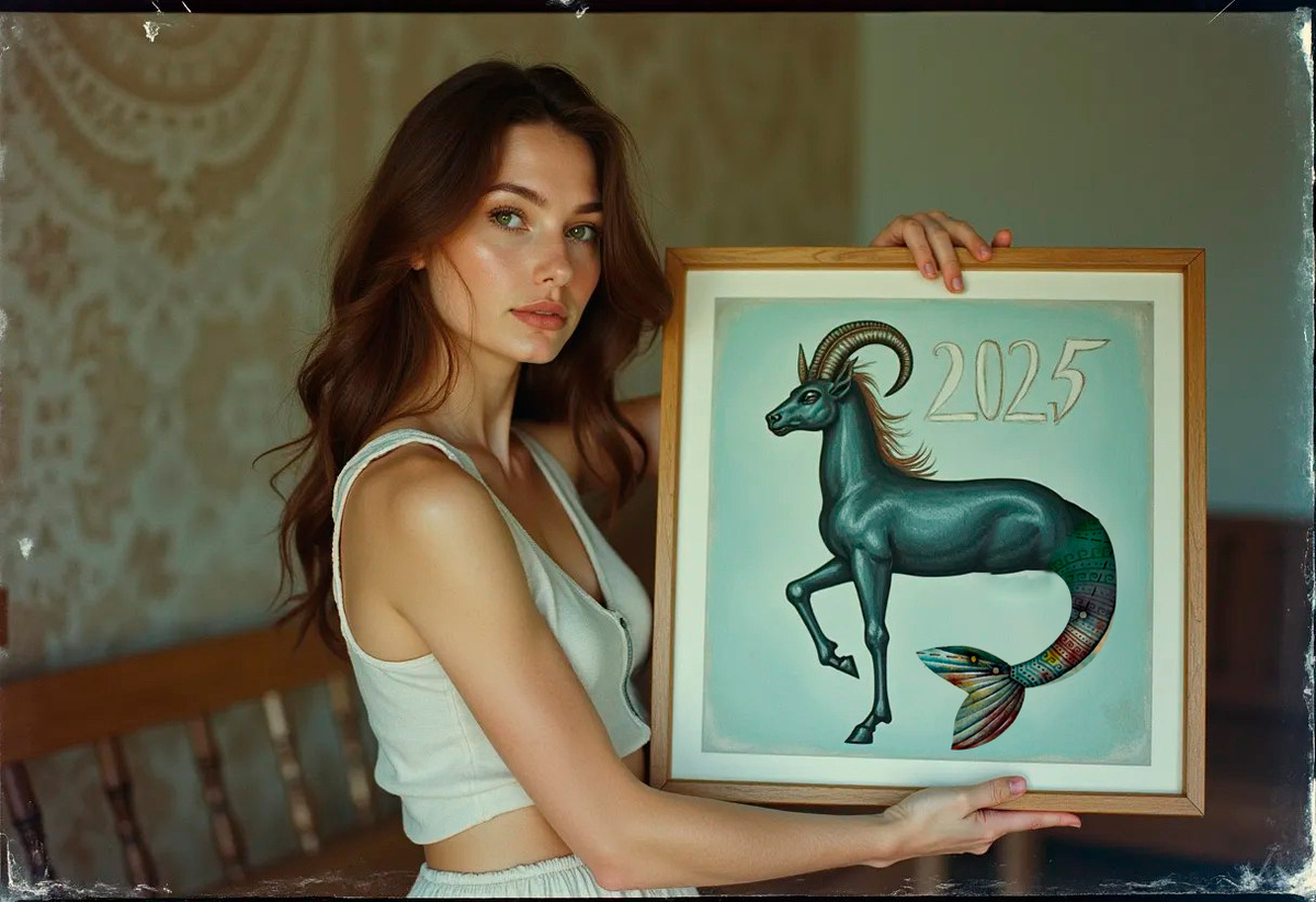 Гороскоп для Козерогов на 2025 год. Иллюстрация — Звёзды над городом