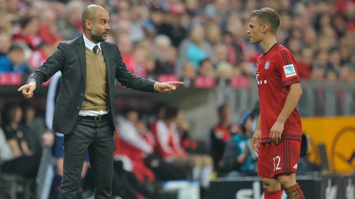 Гвардиола и Йозуа Киммих