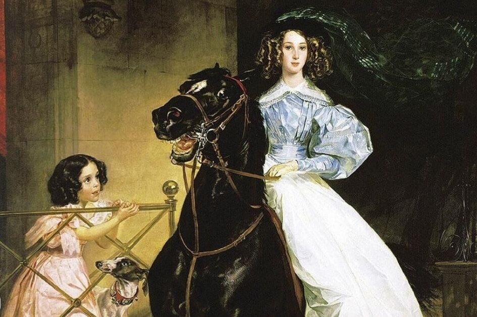 "Всадница", картина русского художника Карла Брюллова, написанная в 1832 году