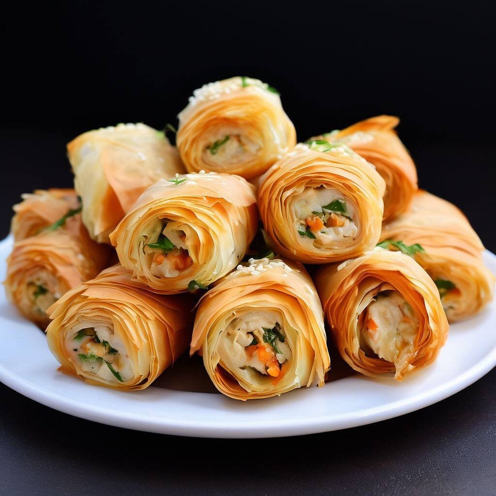 Пирожки из фило с начинкой