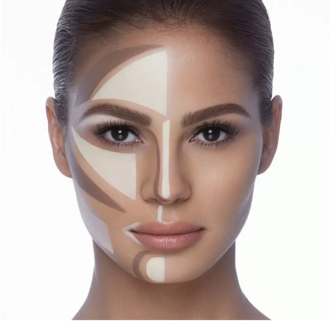 Схема нанесения продуктов для хорошего контуринга