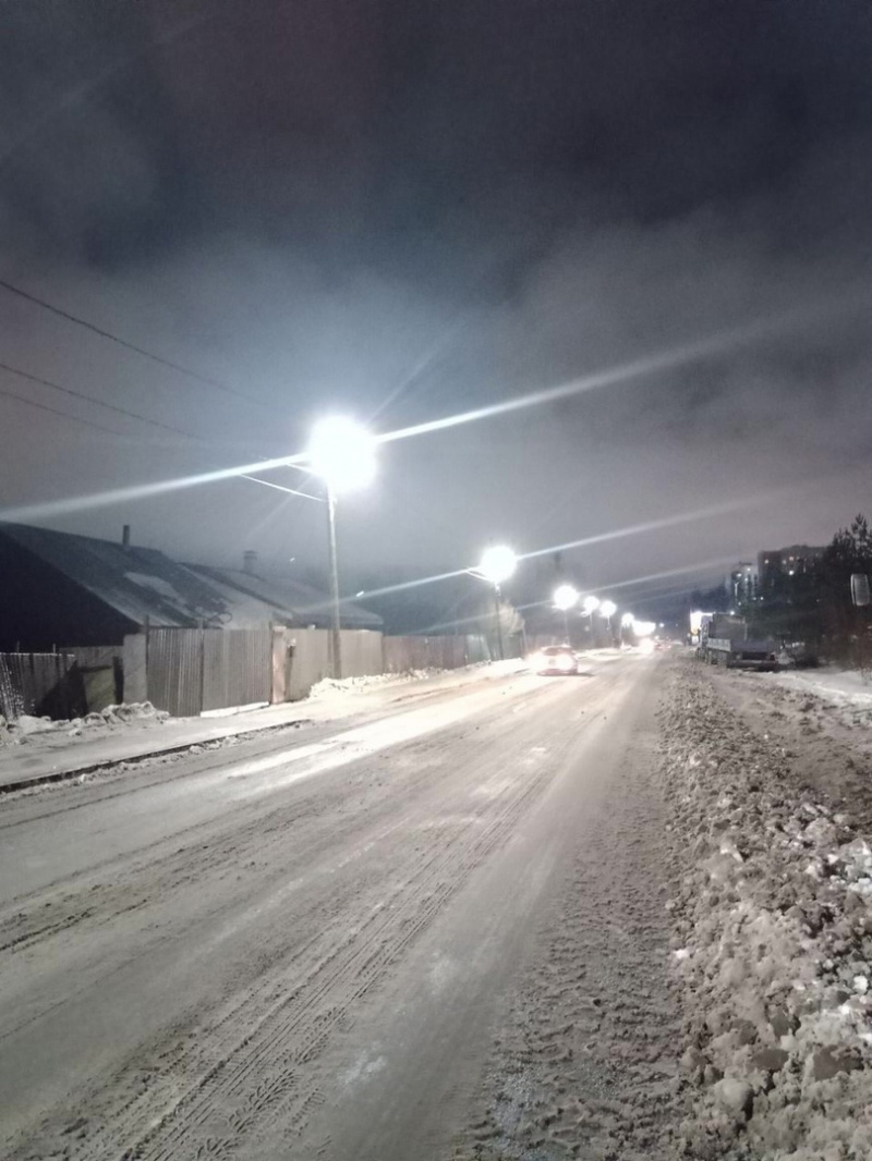    Мощные фонари осветили три улицы Петрозаводскасоцсеть Инны Колыхматовой
