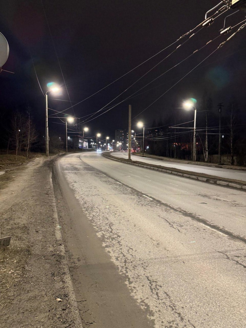    Мощные фонари осветили три улицы Петрозаводскасоцсеть Инны Колыхматовой