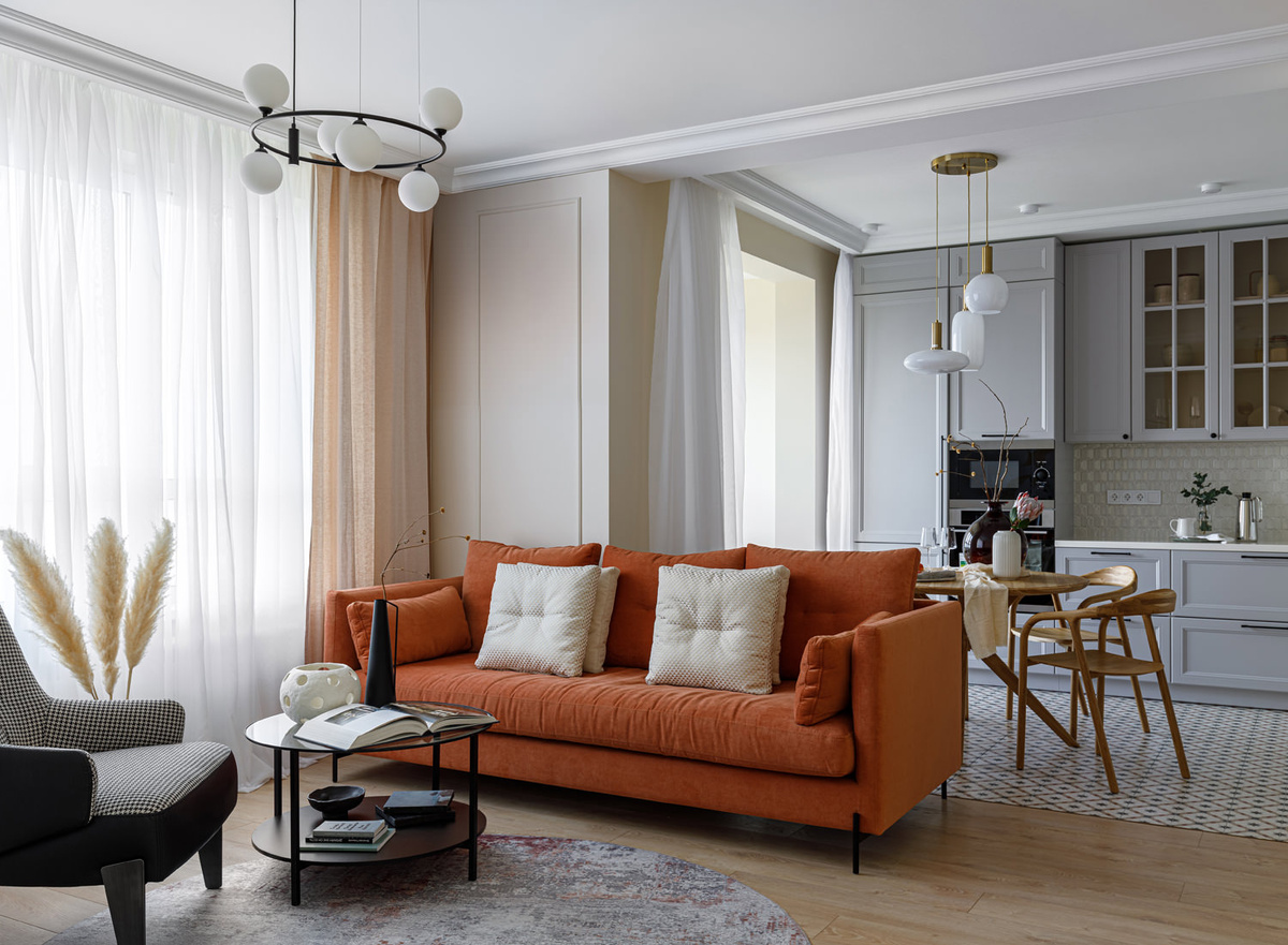 Квартира по дизайну Анны Доброковской.