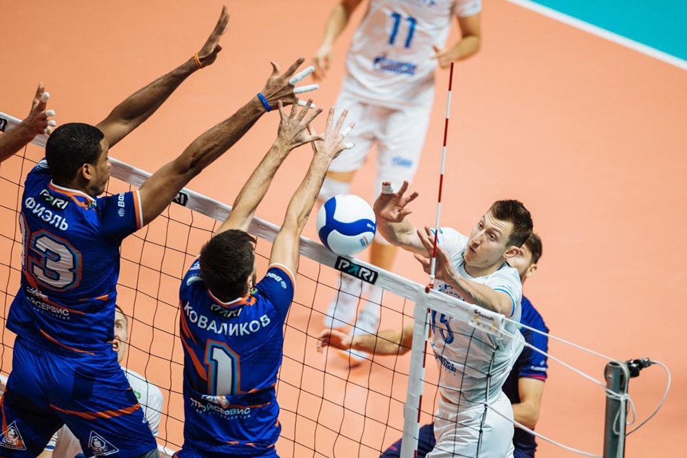    Момент матча 18-го тура "Зенит-Казань" - "Кузбасс" (3:0). / Пресс-служба ВФВ