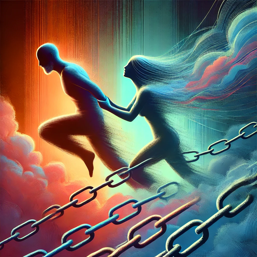 Иллюстрация эмоциональной зависимости в отношениях.