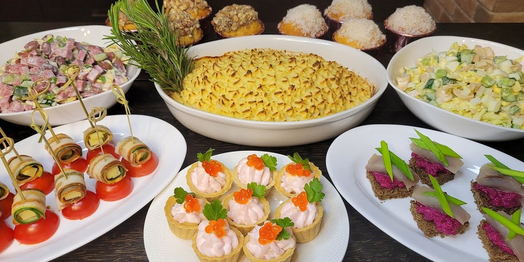 Меню на Новый год 2025 - Очень простой и быстрый Новогодний стол 2025 из 7 Блюд