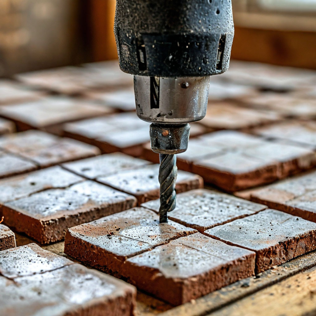 чем просверлить напольную плитку