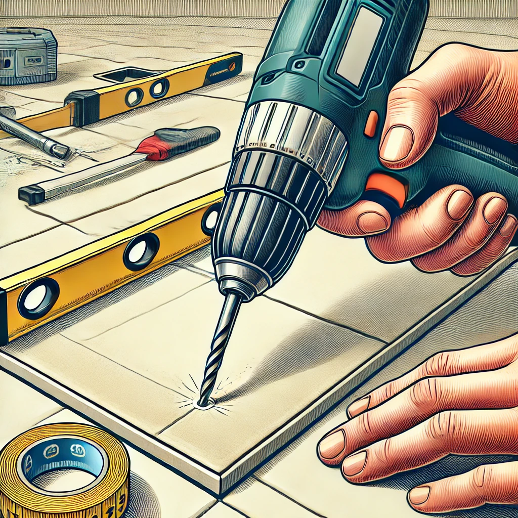 чем просверлить отверстие в керамической плитке