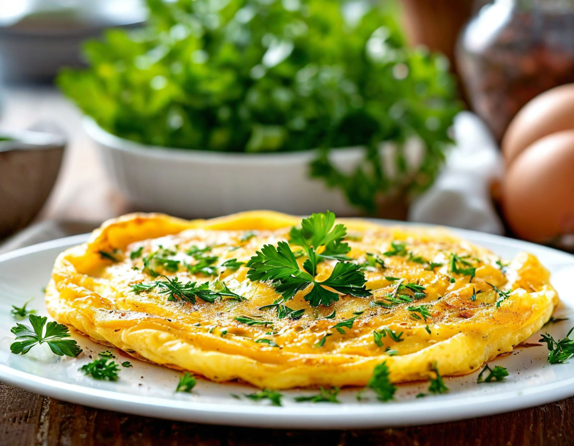 Кефирный омлет