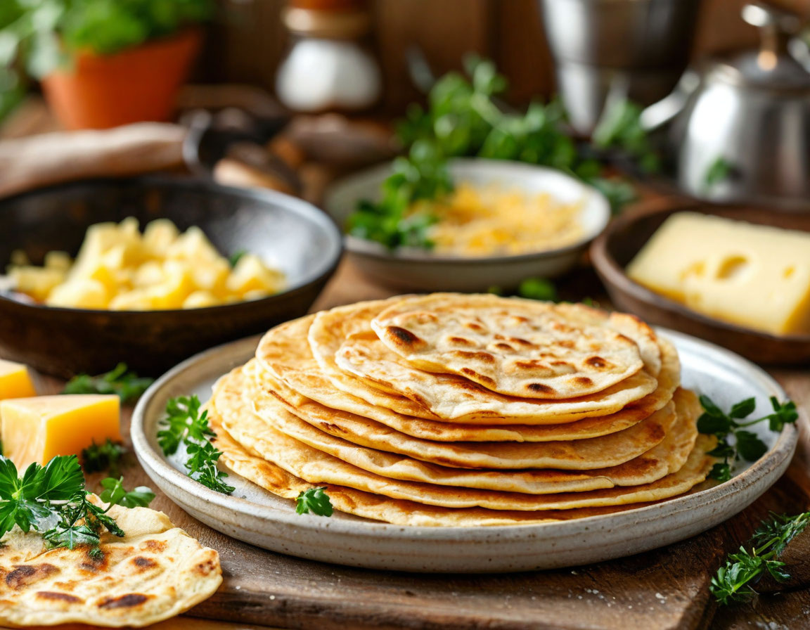 Кефирные лепешки