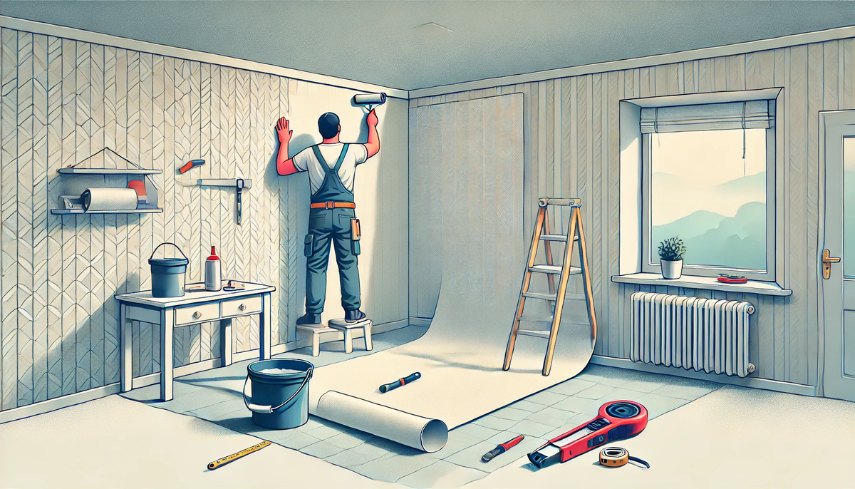 как правильно наклеить флизелиновые обои