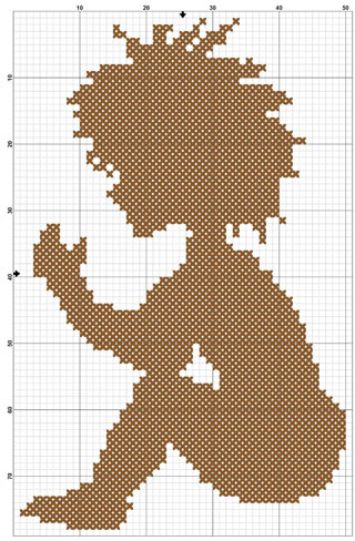 Размер 49 на 77 стежка.
