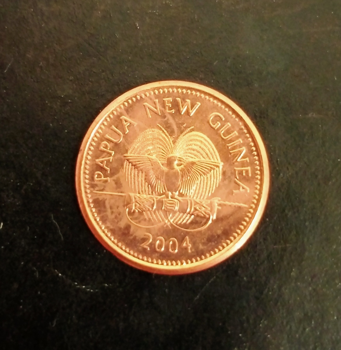 Аверс монеты 1 тойя 2004г Папуа-Новая Гвинея.