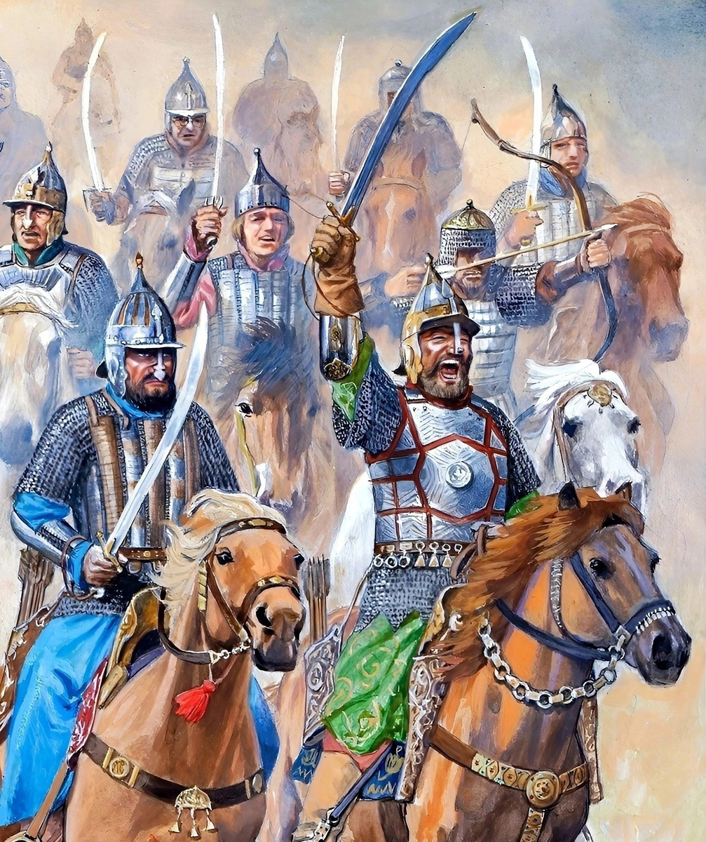 Русская поместная конница в XVII веке. Художник Марек Шишко.