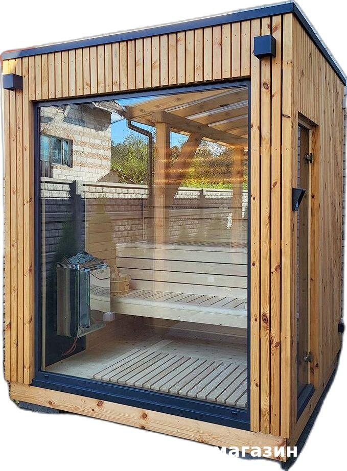 Пример бани с окном от баня-магазин.рф