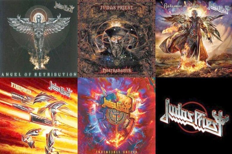 Альбомы Judas Peiest, записанные в XXI веке с Робом Хэдфордом - всего 6 пластинок, учитывая, что "Настрадамус" - двойной