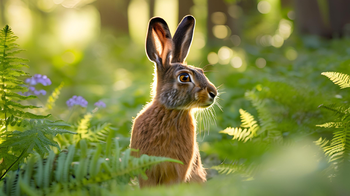 Оригинальное фото зайца
