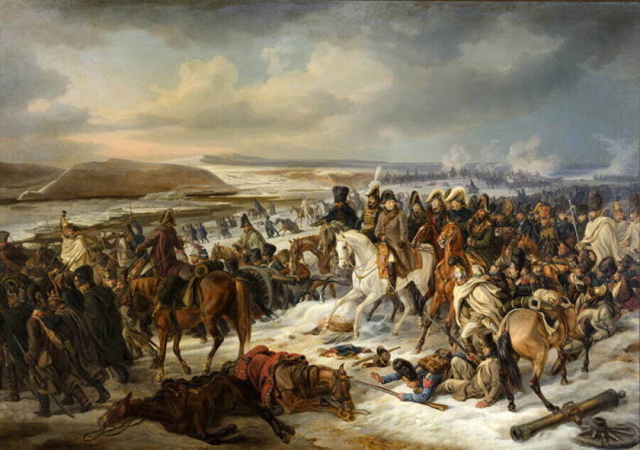 «Ретирада французской армии из России». Картина художника Альбрехта  Адама, 1830 год. Источник: pro100-mica.livejournal.com