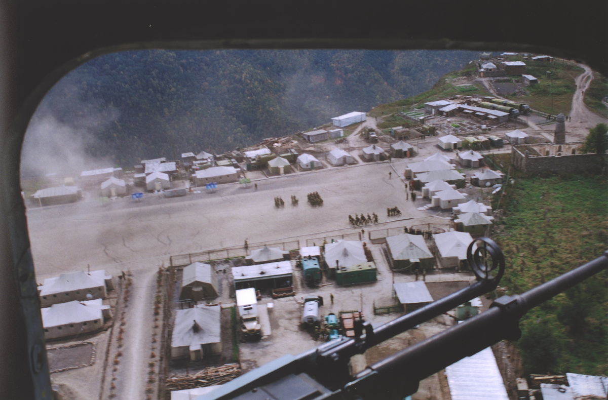 Вид "Крыши" (Аргунского погранотряда") из вертолета