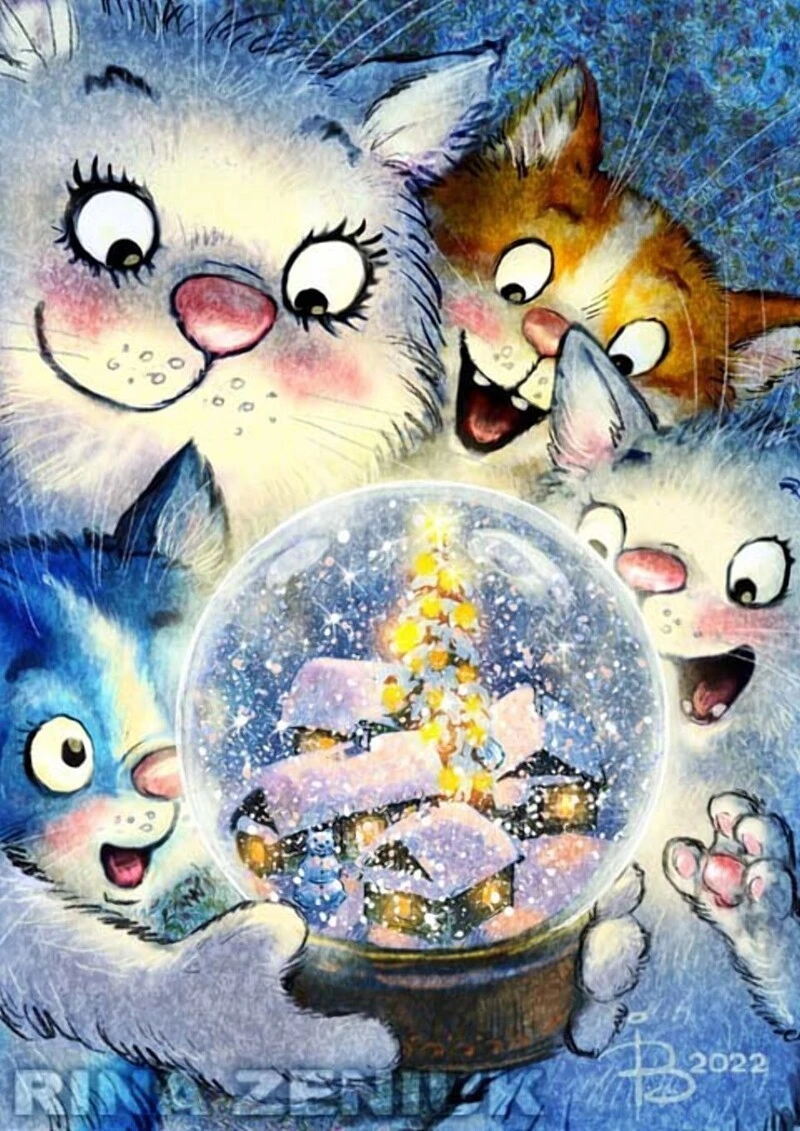 очаровательные коты Рины Зенюк