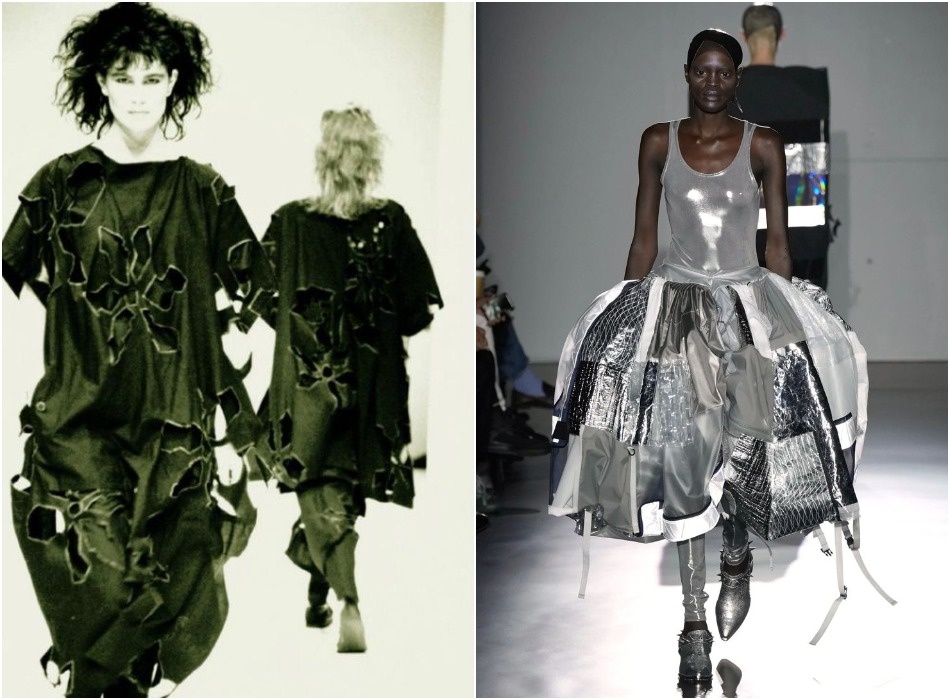 1. Yohji Yamamoto Archives 1980s. Junya Watanabe SS 2025. Иллюстрации из открытых источников. Коллажи авторские.