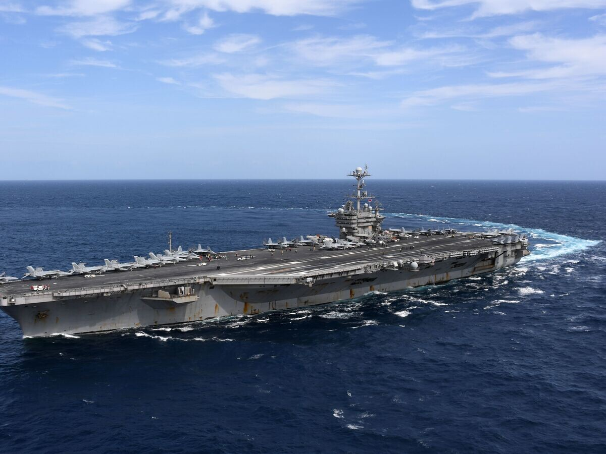 Американский авианосец "Гарри Трумэн" в Атлантическом океане. Сентябрь 2018© Фото : U.S. Navy / MCS 2nd Class Thomas Gooley