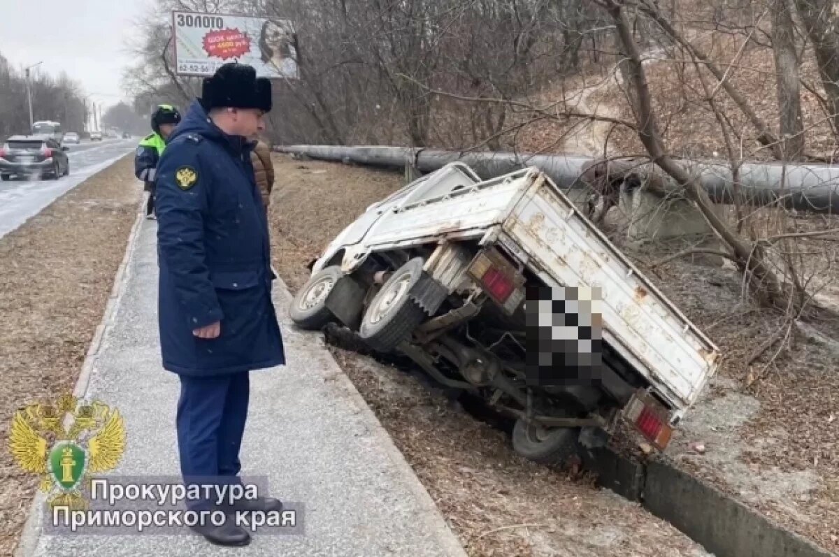    В Находке микрогрузовик сбил троих подростков, шедших про тротуару
