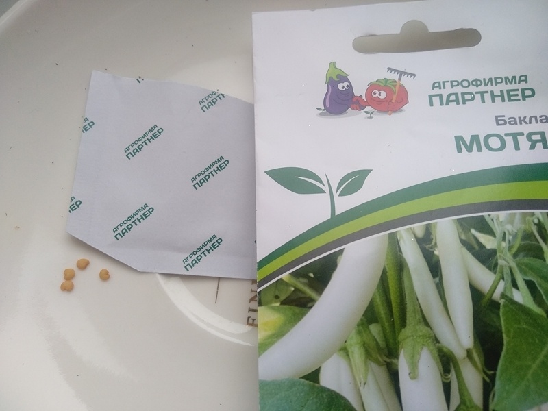 Упаковк с семенами баклажана F1 «Мотя»