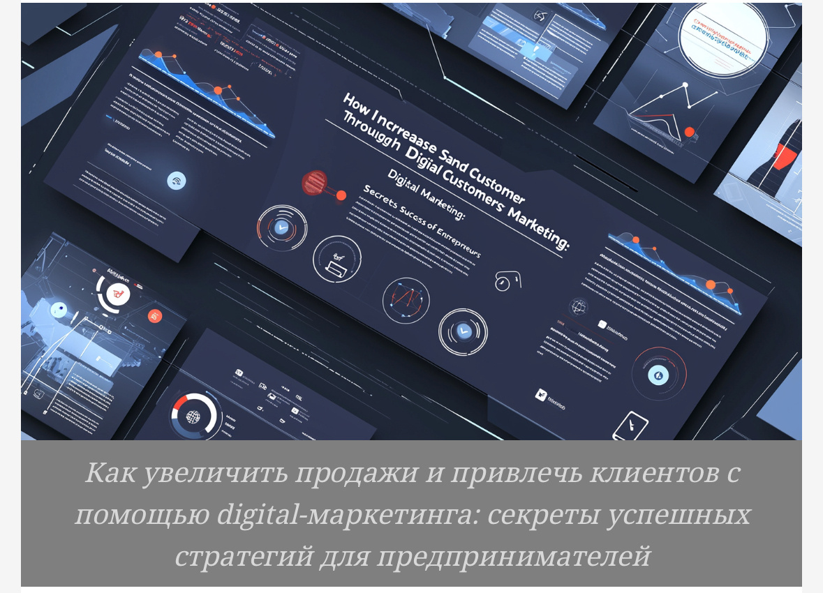 Как привлечь клиентов с помощью digital-маркетинга? Узнайте о ключевых инструментах, стратегиях и создании уникального контента для вашего успеха!