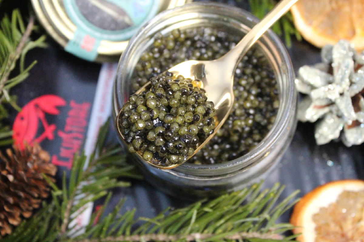 Икра осетра, черная в магазине морепродуктов Fishstore