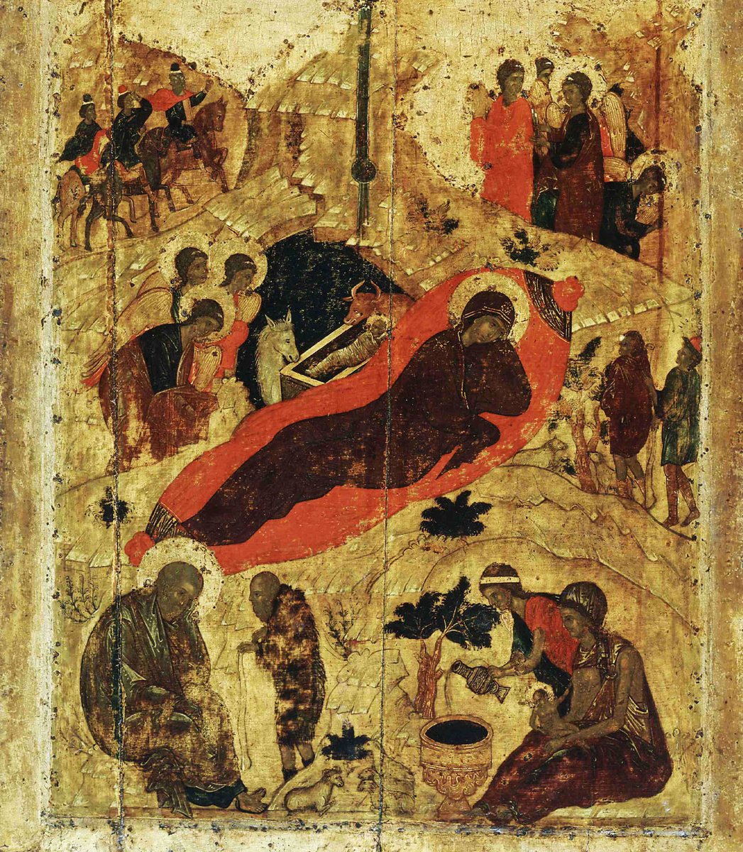 Икона "Рождество Христово", предположительно второй половины 15 века, хранится в Благовещенском соборе.