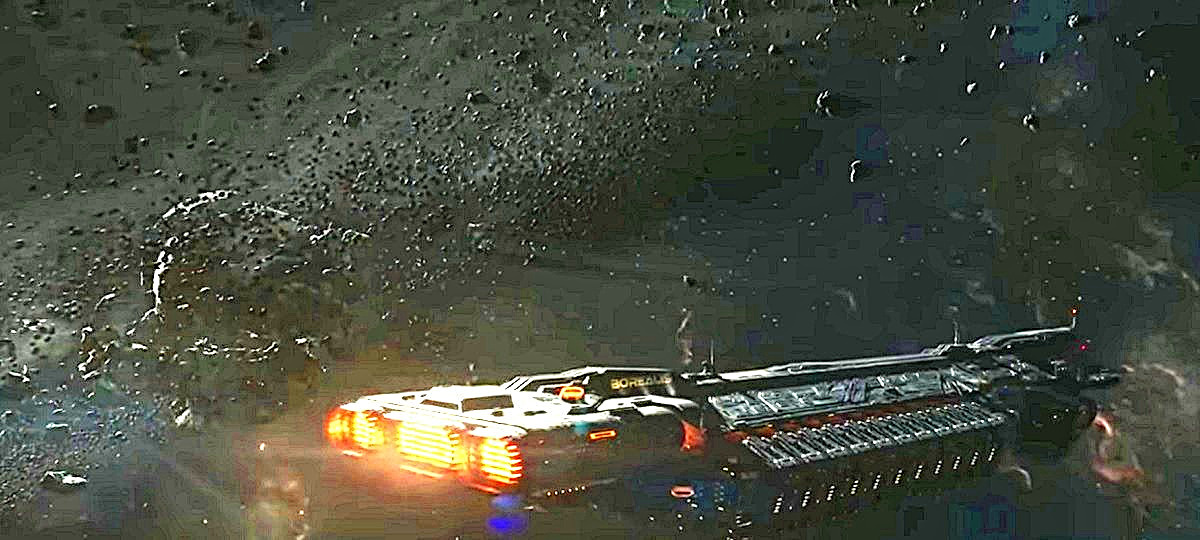 Кто скажет, что это не межзвёздный корабль далекого будущего, пусть первый бросит в него... астероидом.