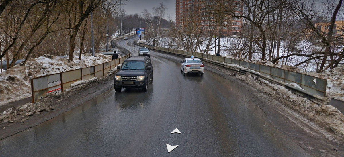 Фото моста через р. Химка Яндекс карты. 2024