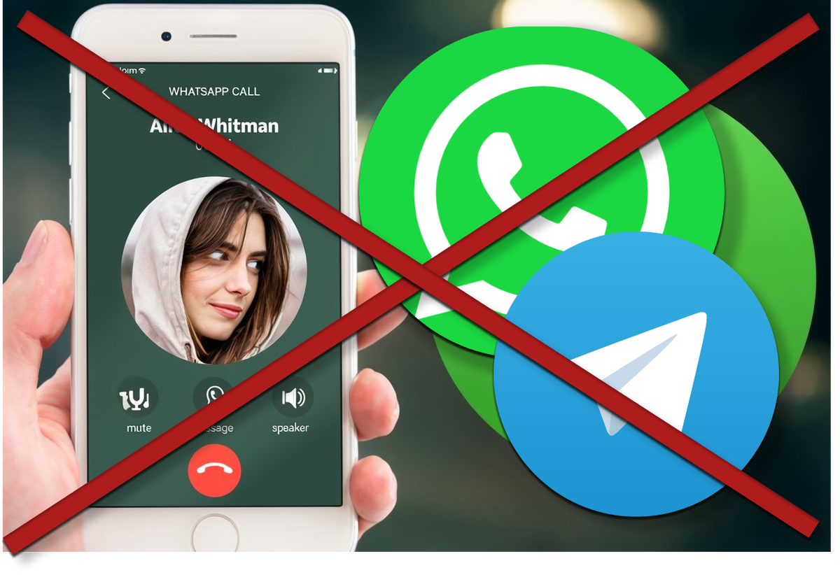 Роскомнадзор может ограничить звонки в месcенджерах WhatsApp* и Telegram