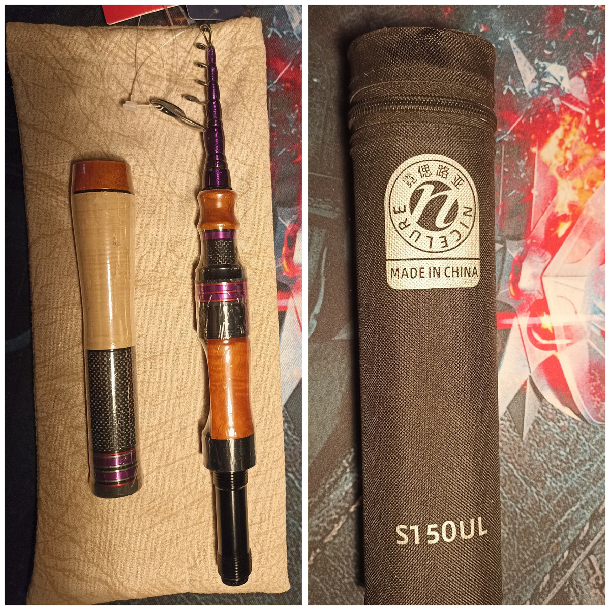 Телескопическая спиннинг PURELURE 1,50 м XUL BFS