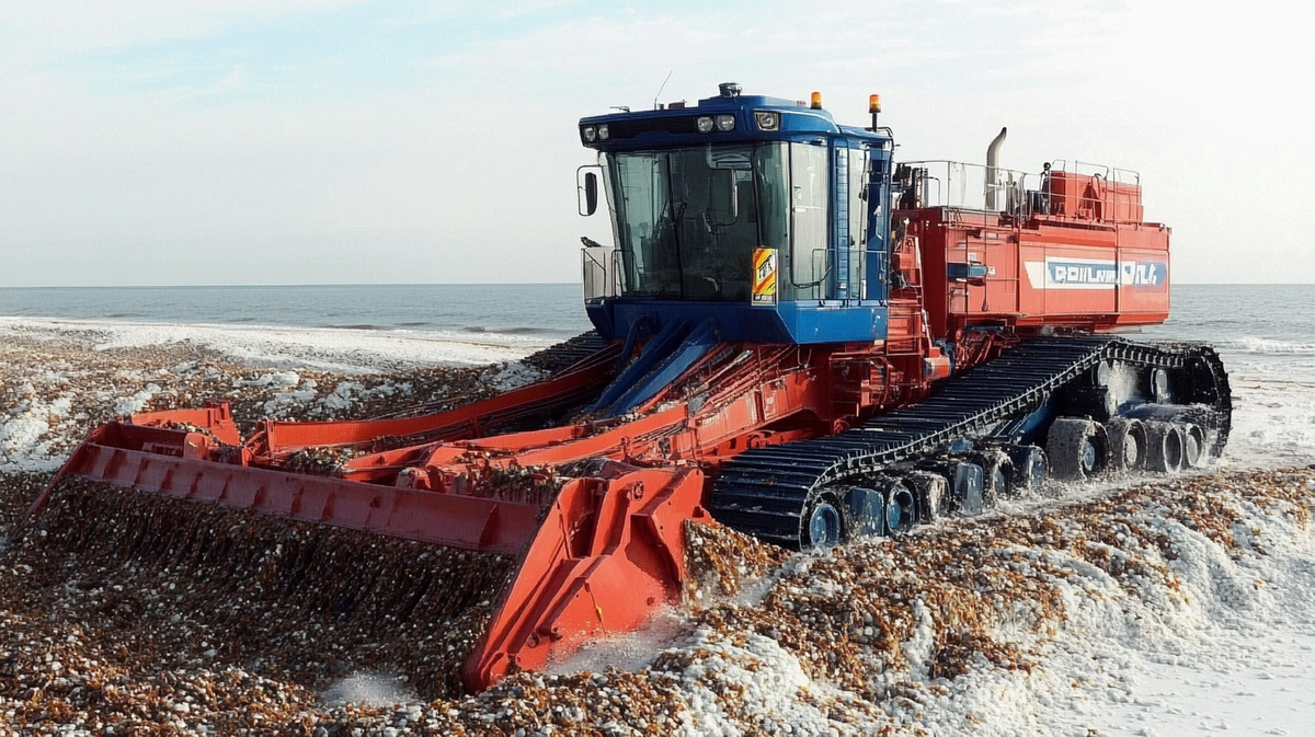 Машина очистки песка и гальки от нефтепродуктов