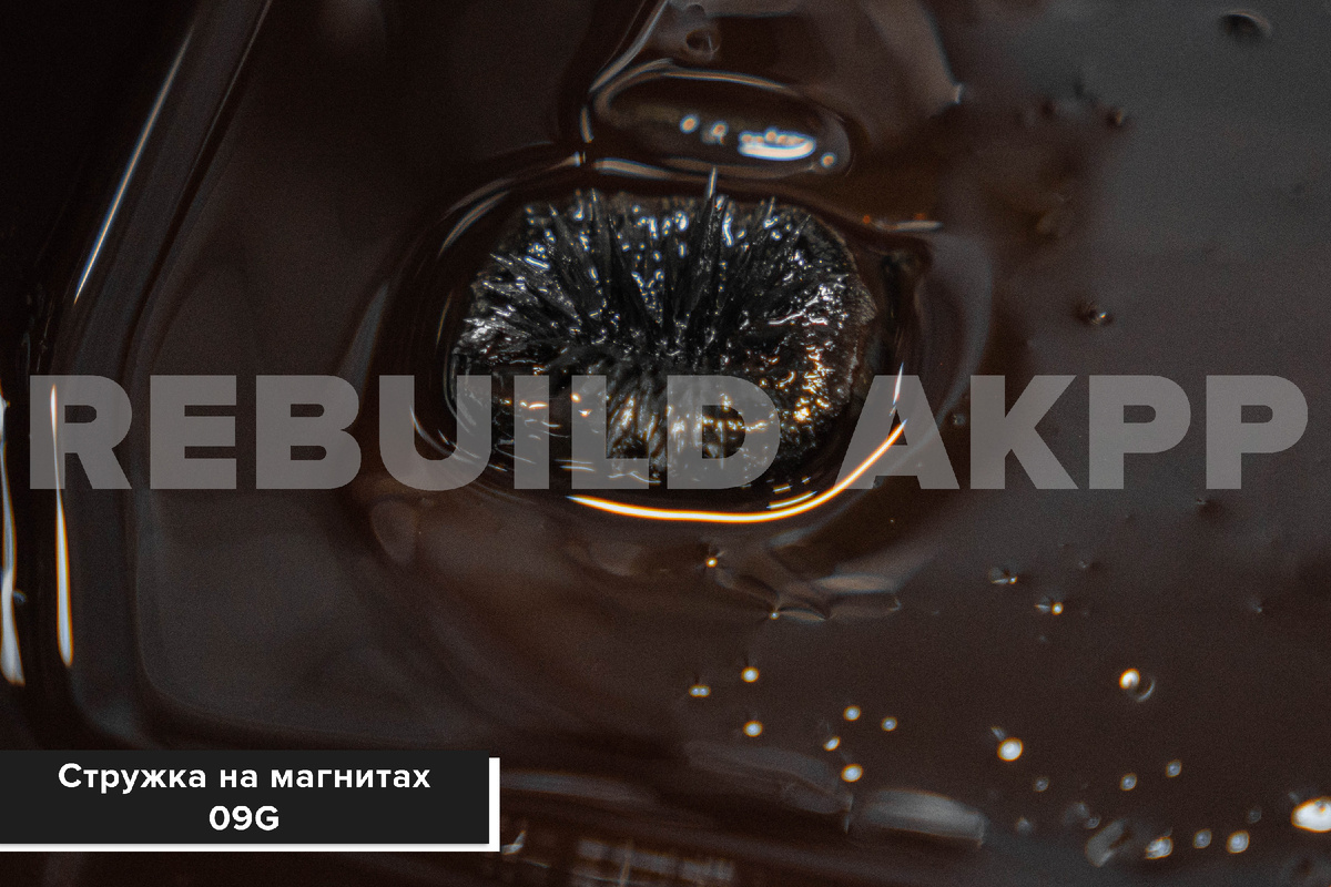 Стружка на магнитах поддона 09G