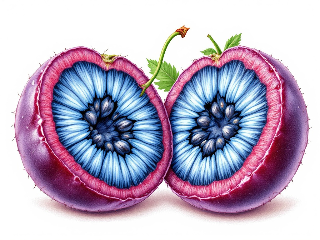 Иллюстрация структуры ягоды