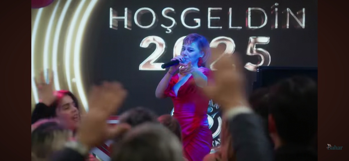 Стоп-кадр из 30 серии сериала "Бахар". Взято из открытых источников. На фоне написано: «Добро пожаловать 2025».