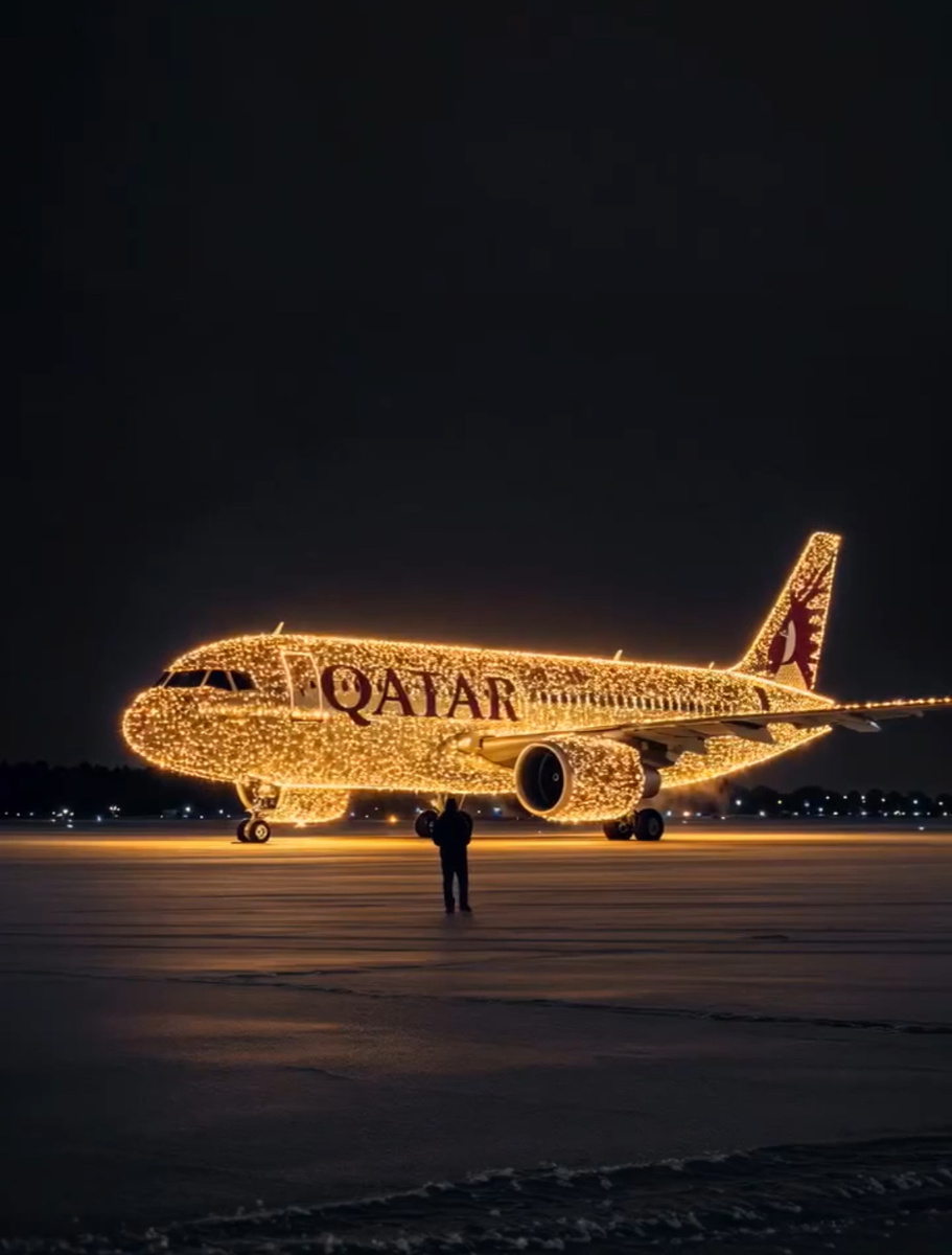 Qatar Airways и Vertex Official взорвали интернет новогодним CGI-видео  