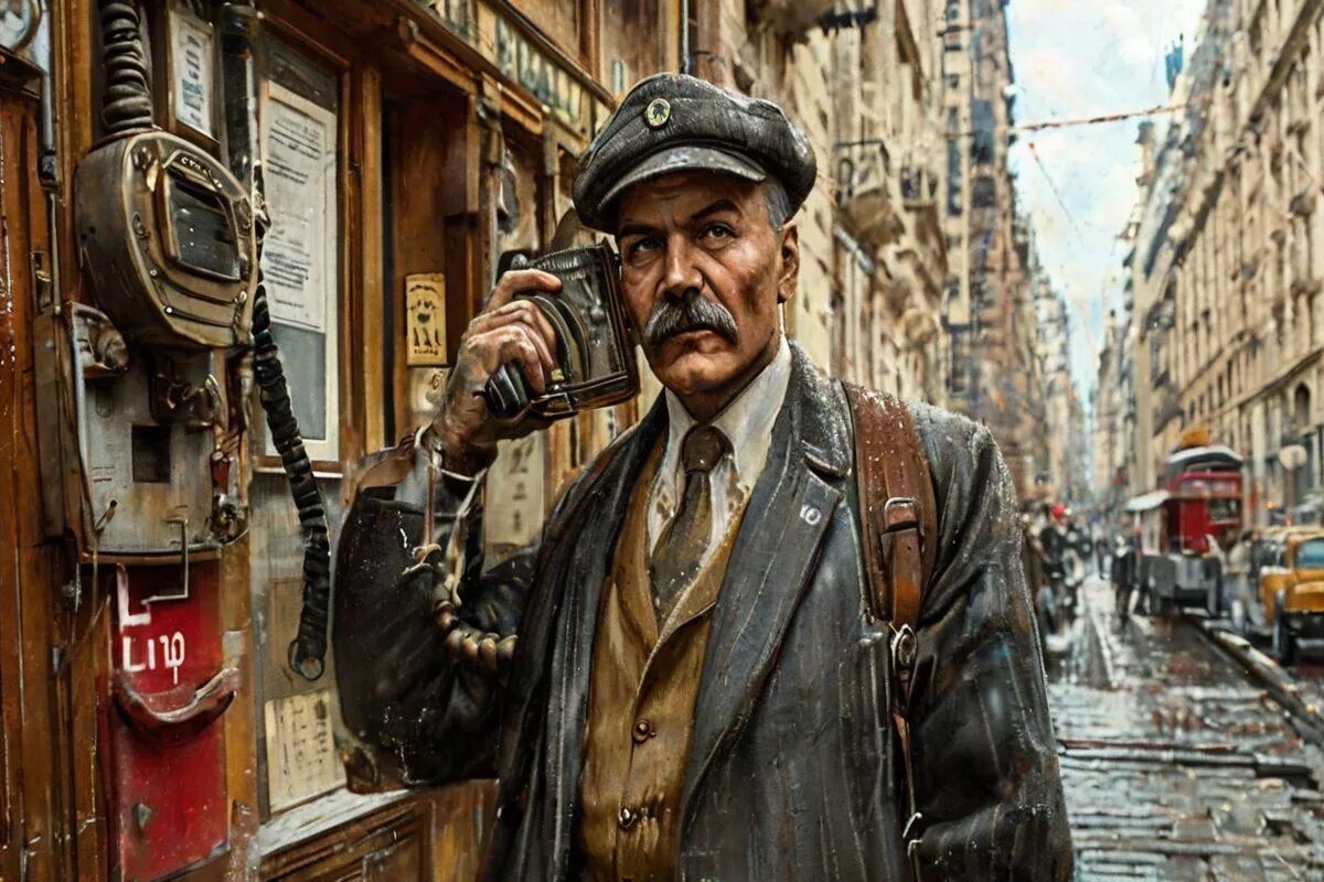 В.И. Ленин в своей работе «Советы постороннего» считал овладение почтой, телеграфом и телефоном – главными для победы пролетариата… В наше время немногое изменилась в приоритетах.
Фото: Нейросеть shedevrum.ai